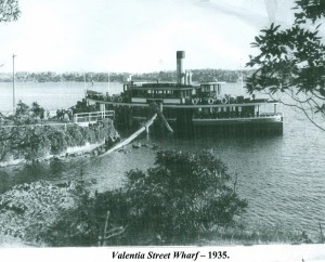 Valentia St. wharf 1935
